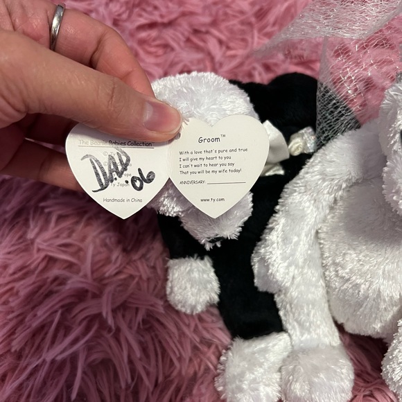 Gently used Bride and Groom Beanie Babies - Picture 7 of 9
